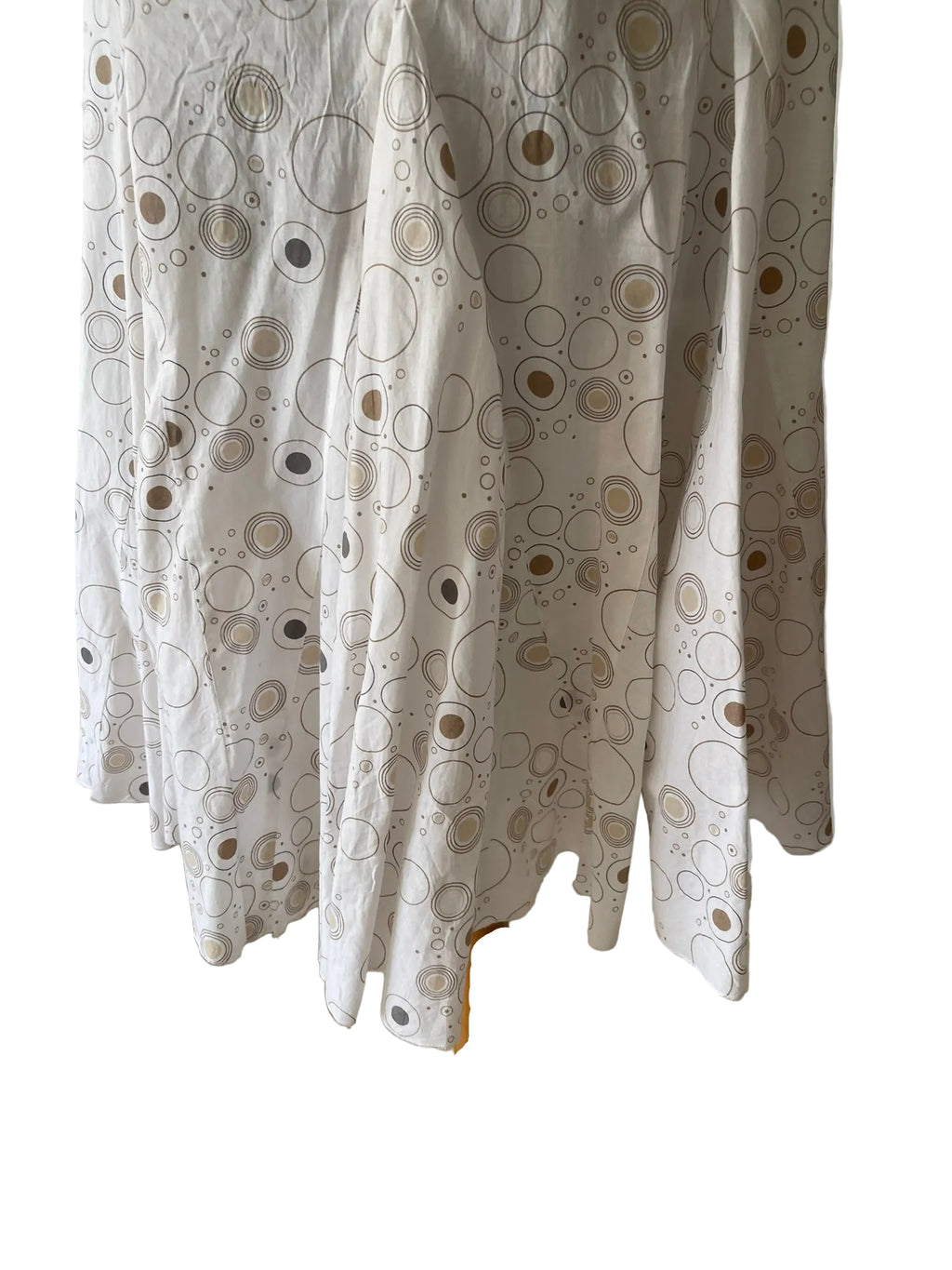Jupe évasée à motifs cercles rétro