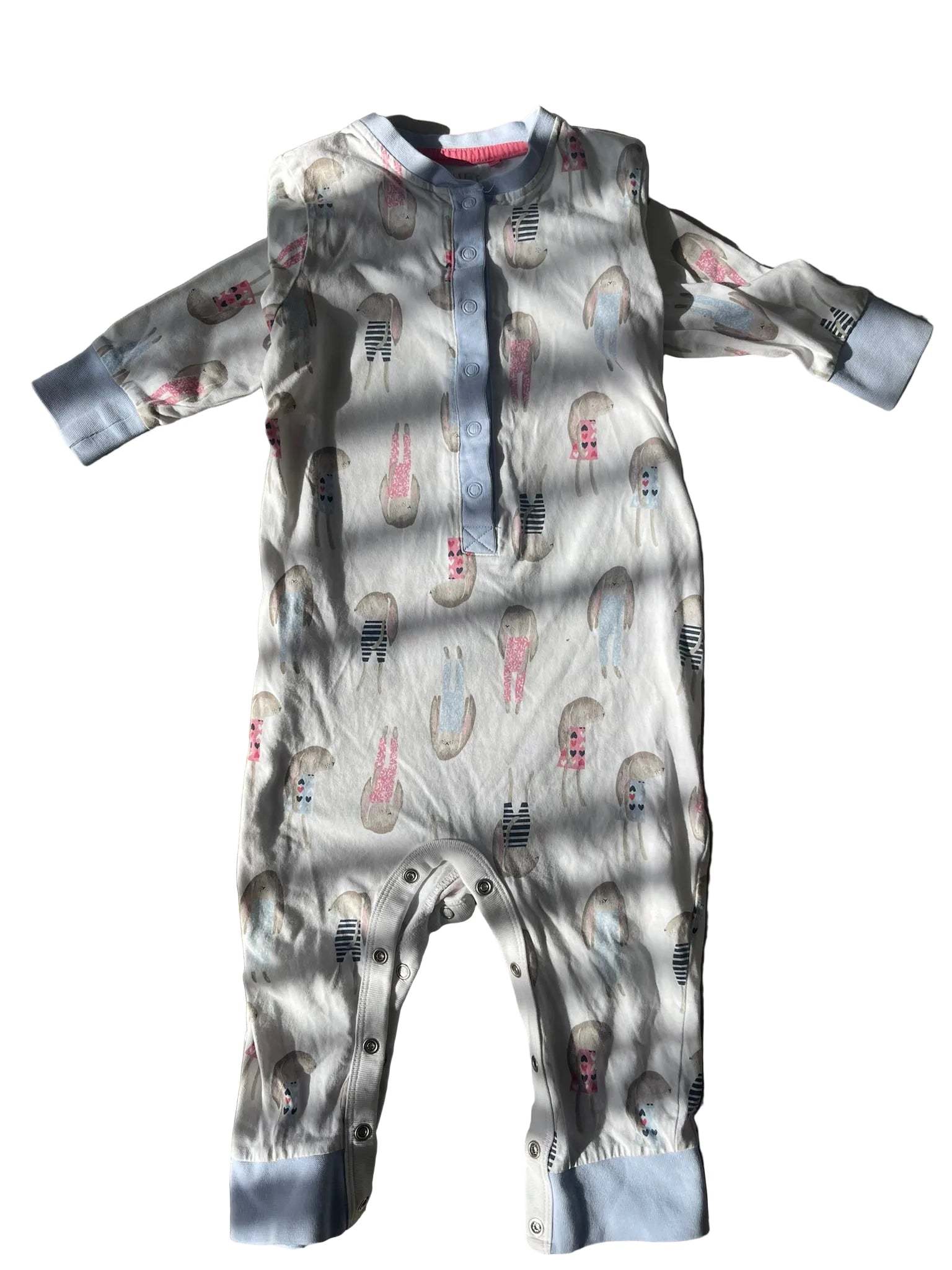 Combinaison bébé manches longues – Imprimé lapins