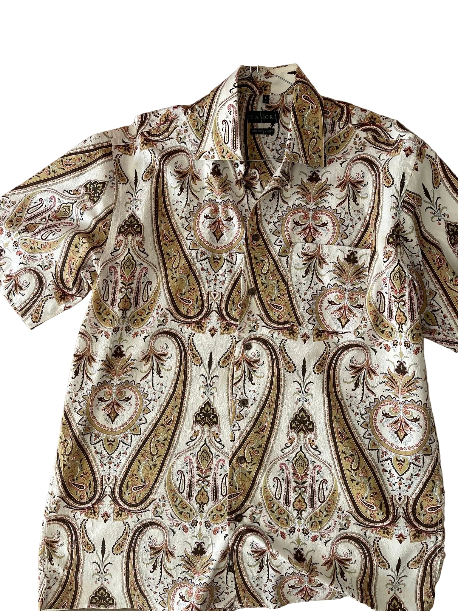 Chemise homme à motifs cachemire