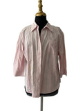 Chemisier rose pastel brodé