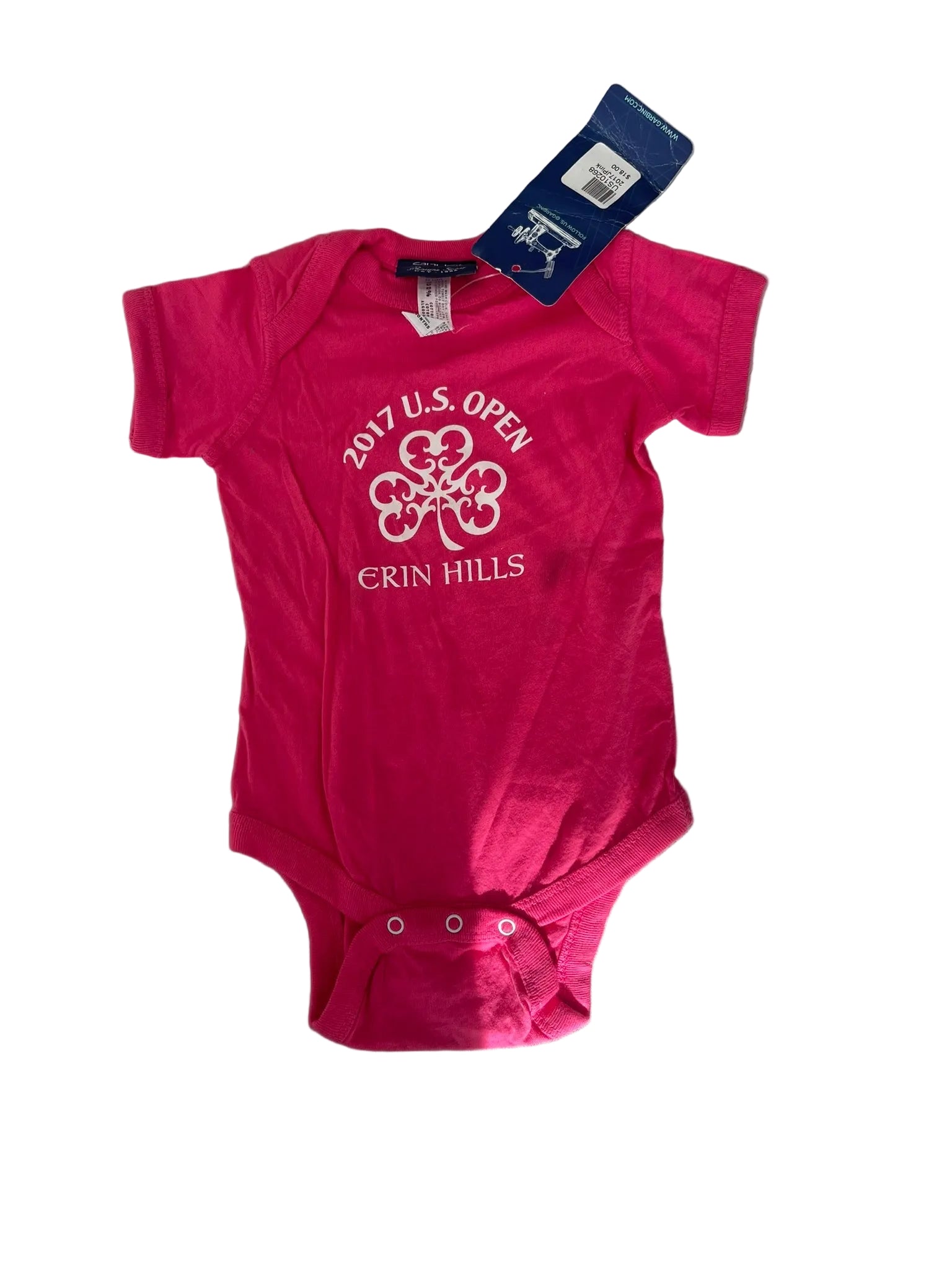 Body bébé manches courtes – Rose US Open Erin Hills 2017