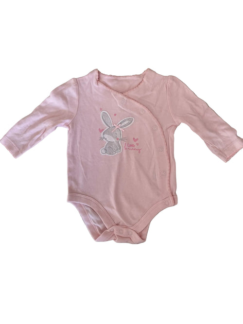 Body bébé cache-cœur – Rose Little Bunny