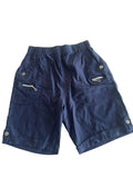 Short cargo marine élastique poches zippées