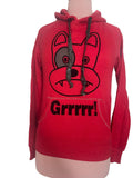 Sweat a capuche rouge Grrrrr!