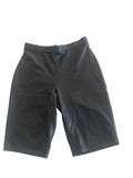 Short cuir synthétique noir long bermuda