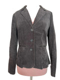 Blazer en velours côtelé marron