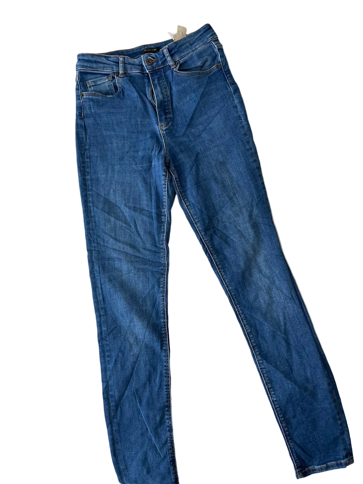 Jean slim bleu moyen Massimo Dutti femme