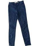 Jean legging bleu marine taille mi-haute femme
