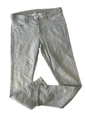 Jean large bleu clair repassé taille basse femme