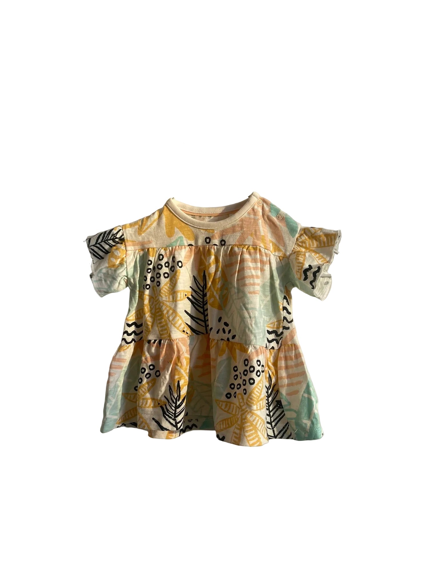 Robe Bébé Tropicale Volants