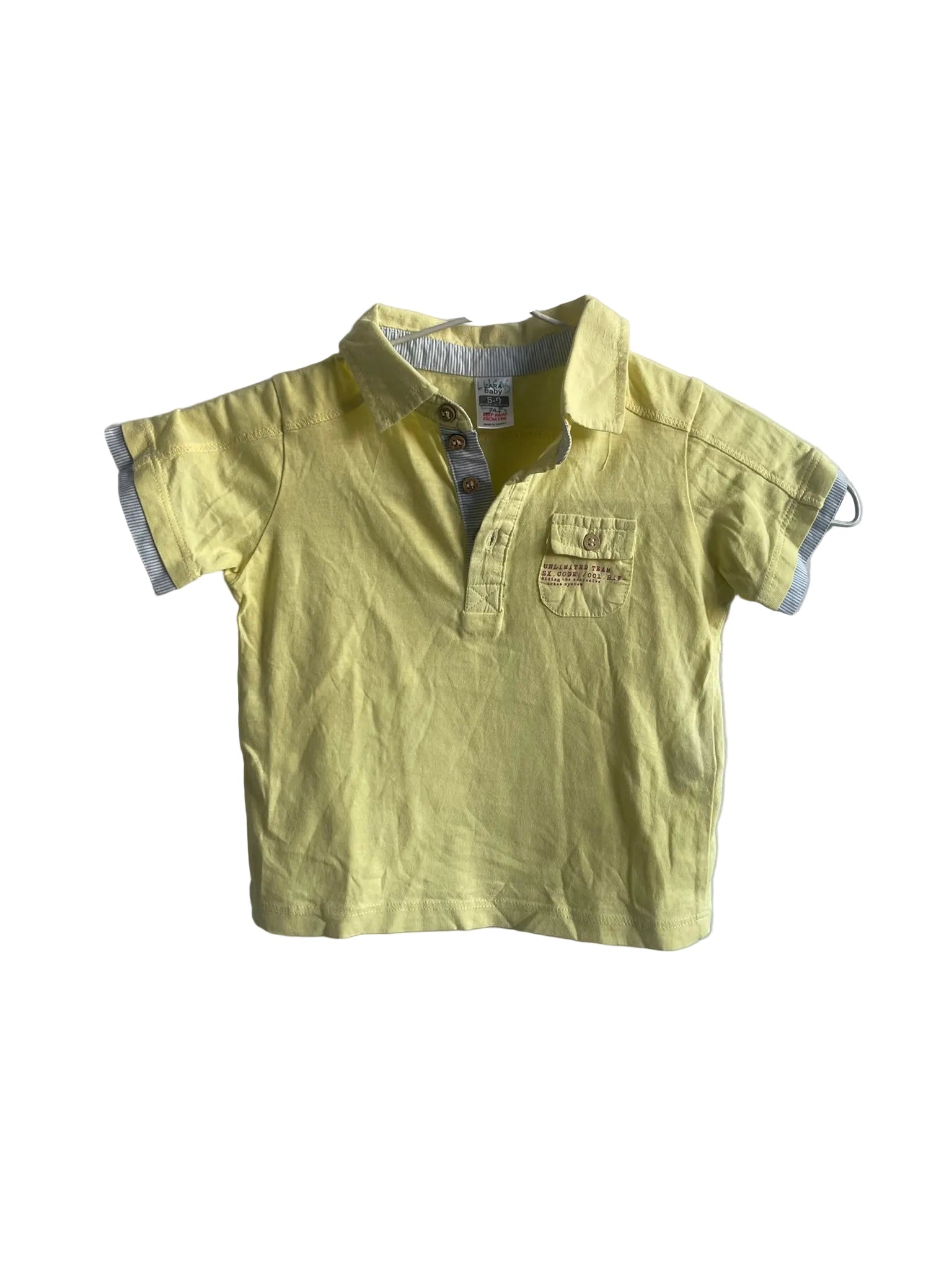 Polo Bébé Jaune Citron