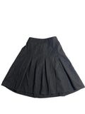 Jupe plissée gris foncé denim enfant