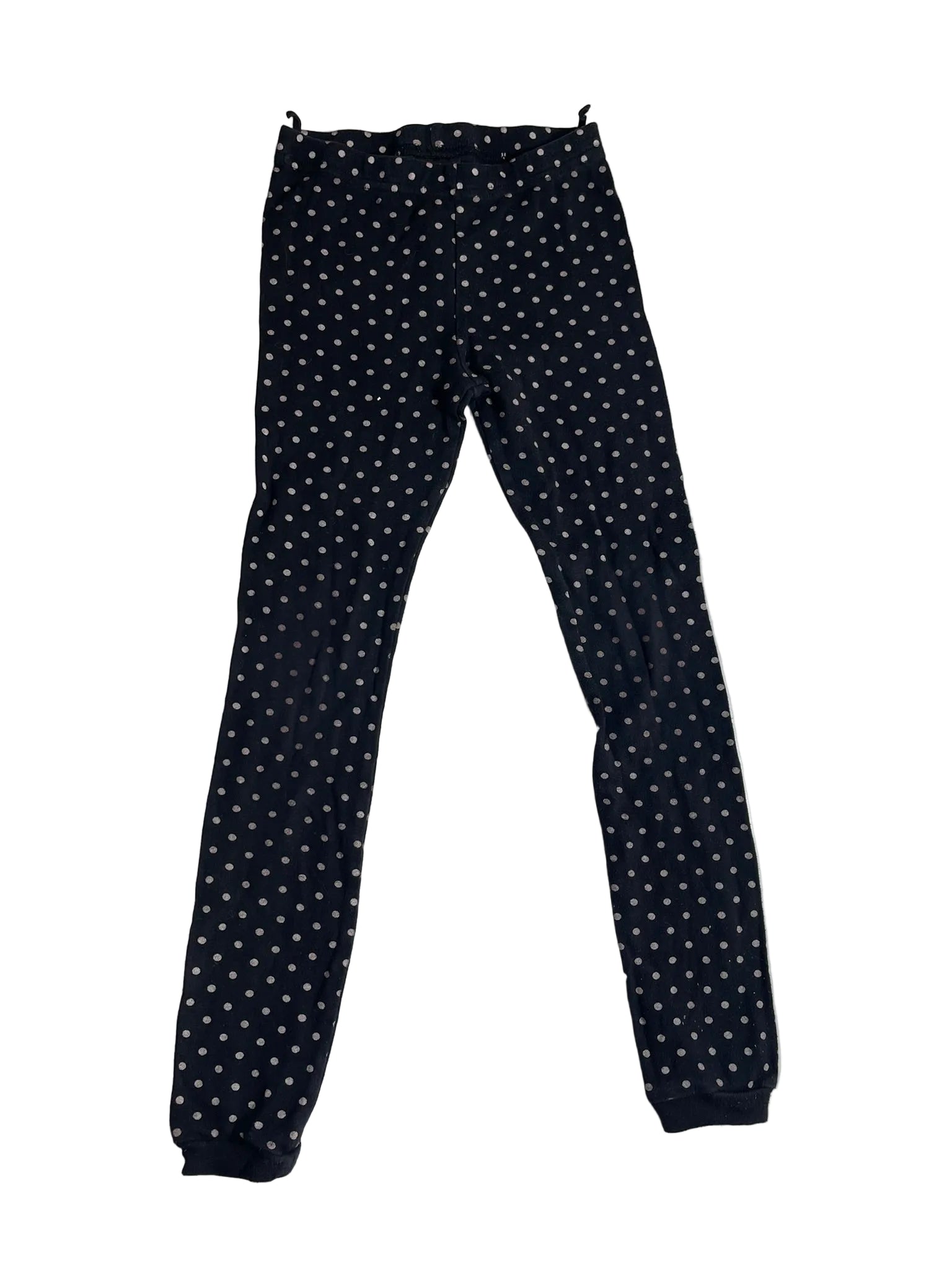 Legging pyjama noir pois blancs enfant