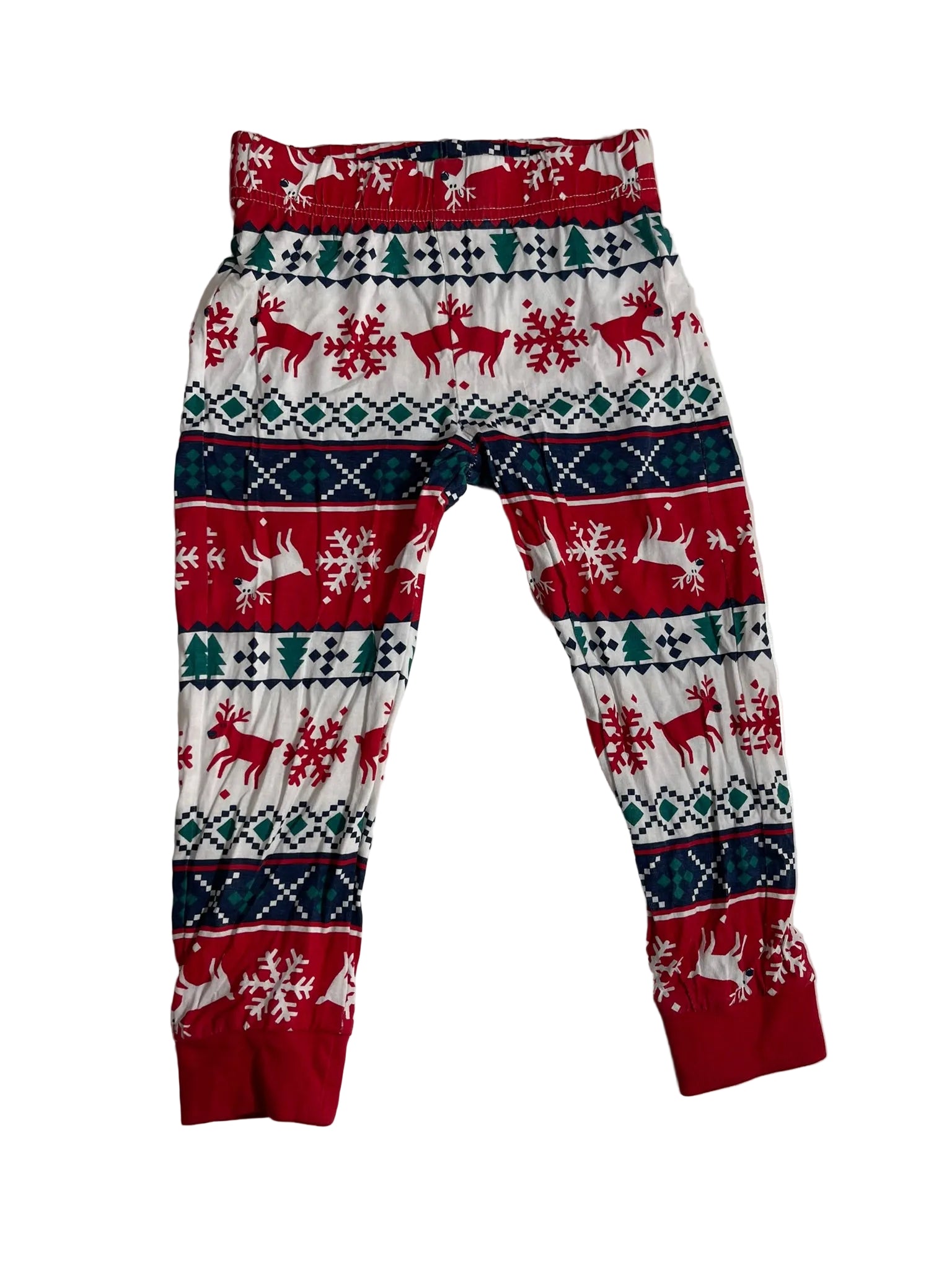 Pantalon pyjama imprimé Noël rennes enfant