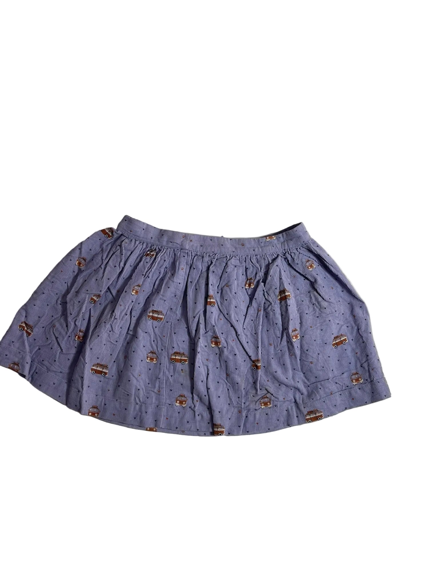 Jupe patineuse lilas imprimé vans et cœurs fille