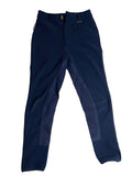 Pantalon équitation velours côtelé marine enfant