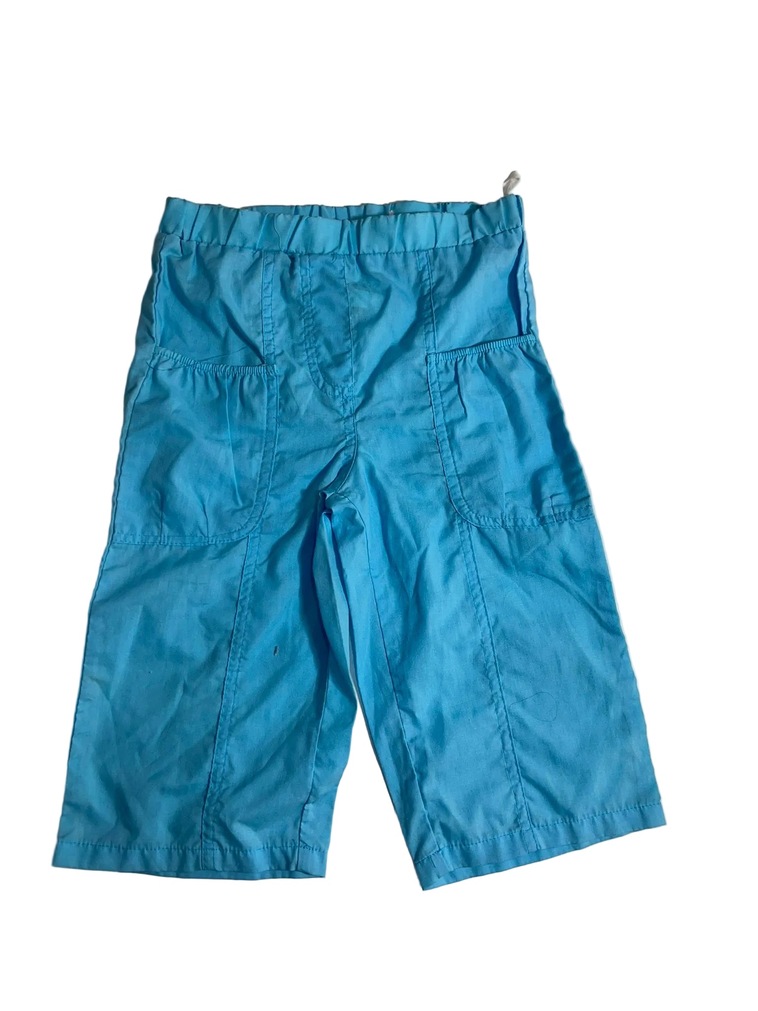 Short bleu ciel coton enfant