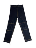 Legging noir surpiqûres dorées enfant