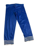 Pantalon jogging bleu roi broderies étoiles fille