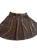Jupe velours taupe sauge enfant vue 1