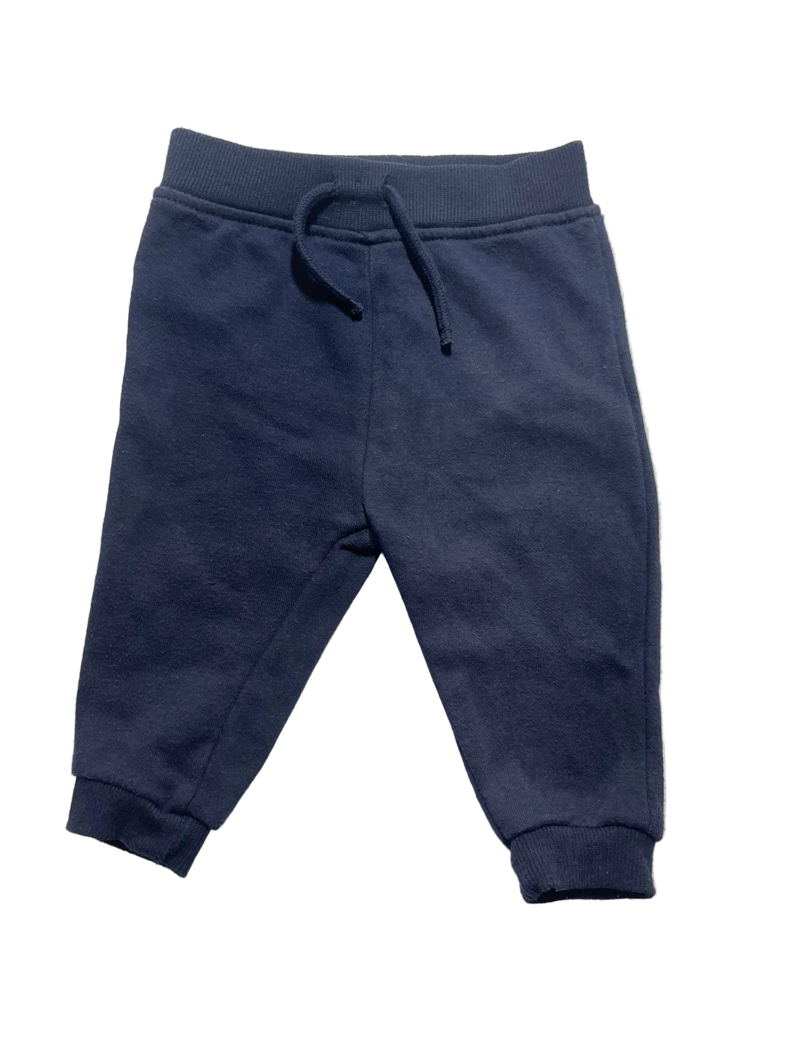 Pantalon jogging bébé marine molleton cordon