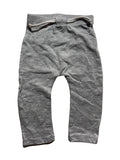 Pantalon bébé gris chiné jersey cordon blanc