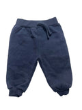 Pantalon jogging bébé marine foncé molleton cordon