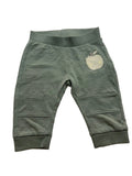 Pantalon jogging bébé vert sauge imprimé pomme Juicy N Sweet