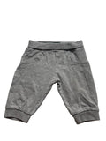 Pantalon jogging bébé gris chiné ceinture côtelée deux poches