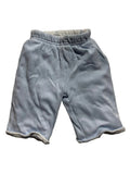 Short bébé bleu ciel velours doublure imprimée