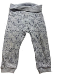 Pantalon bébé gris chiné imprimé oursons lapins espiègles