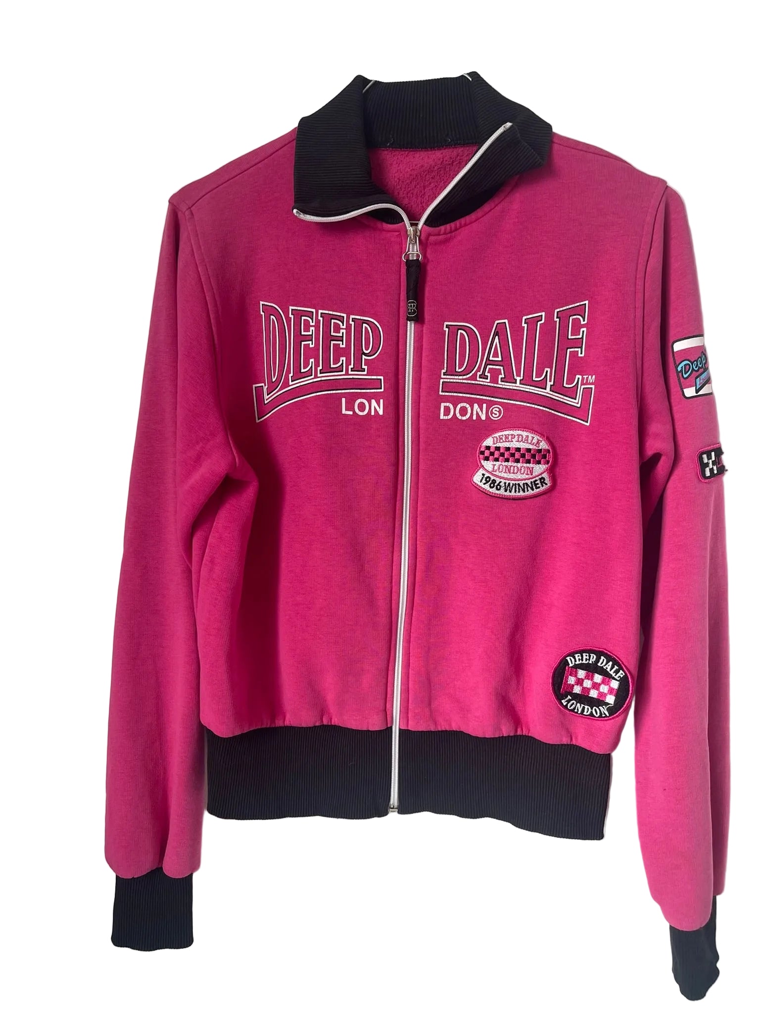 Veste zippée Deep Dale London – Rose fuchsia