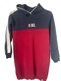 Robe sweat à capuche Rebel – Marine & Bordeaux