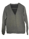 Cardigan col V – Gris anthracite chiné