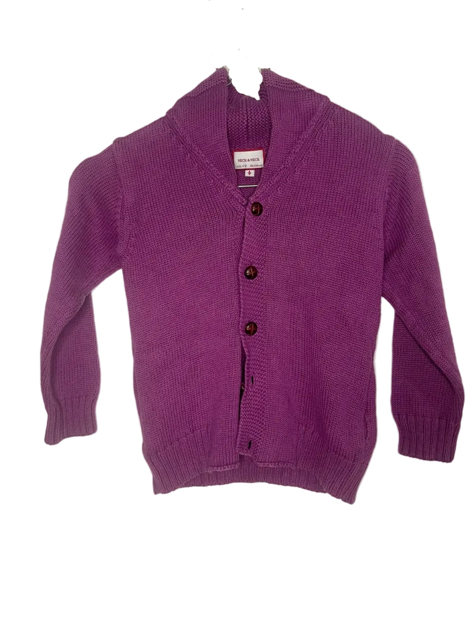 Gilet tricoté enfant Neck & Neck – Violet