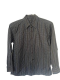 Chemise à rayures noir et blanc pointillés – Sans marque