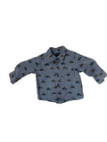 Chemise Next bébé – Bleu ciel imprimé voitures