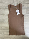 Débardeur côtelé marron - Zara (neuf avec étiquette) Taille M