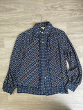 Chemise imprimée médaillon bleu marine - Max Studio London taille S