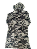 Robe de chambre polaire camouflage garçon – Gris