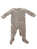 Grenouillère velours bébé imprimé lapins – Rose poudre