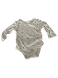 Body manches longues bébé – Blanc imprimé animaux arc-en-ciel