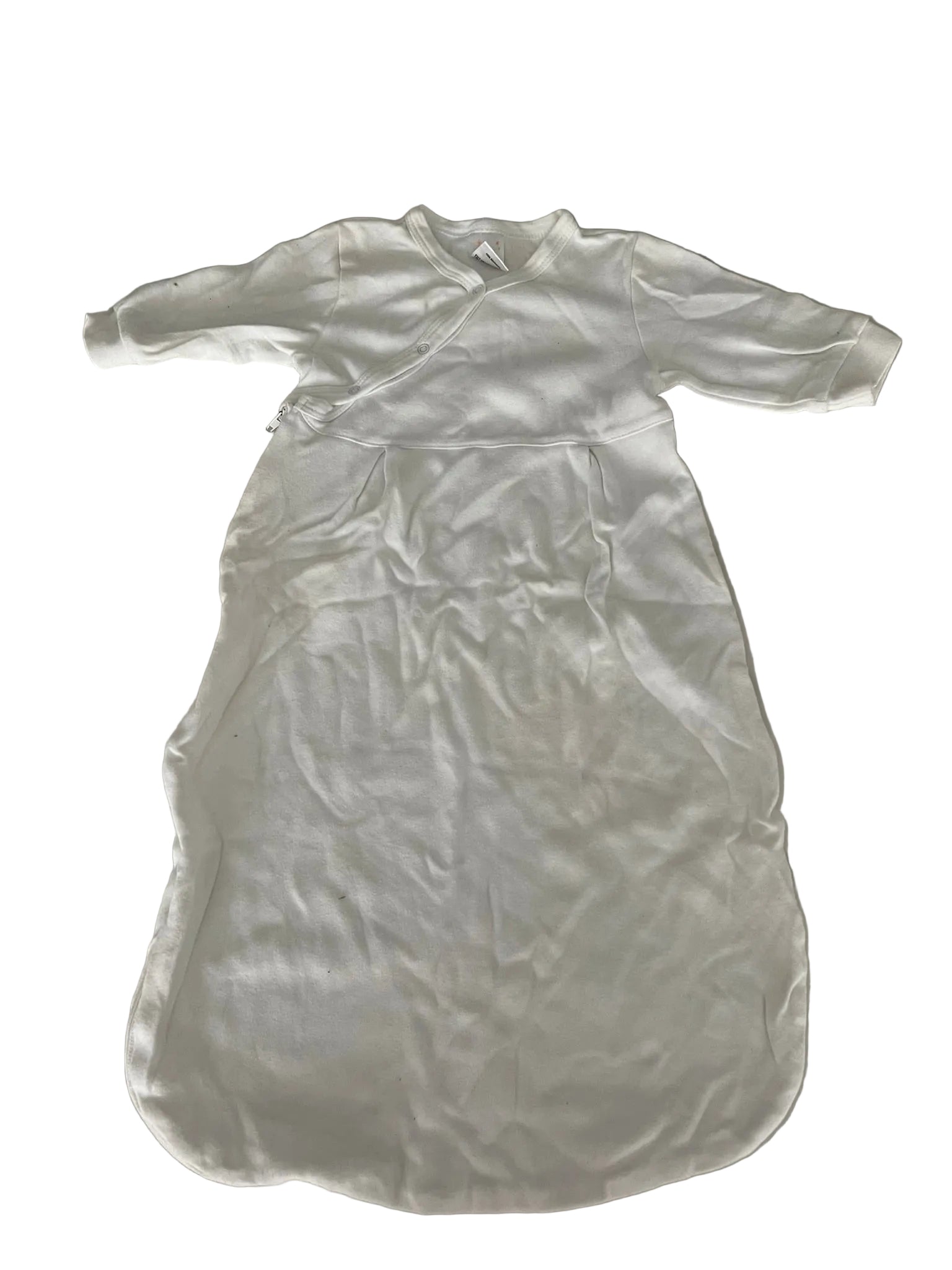 Gigoteuse bébé polaire manches – Blanc crème
