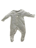 Grenouillère bébé coton « Hello Little One » – Blanc