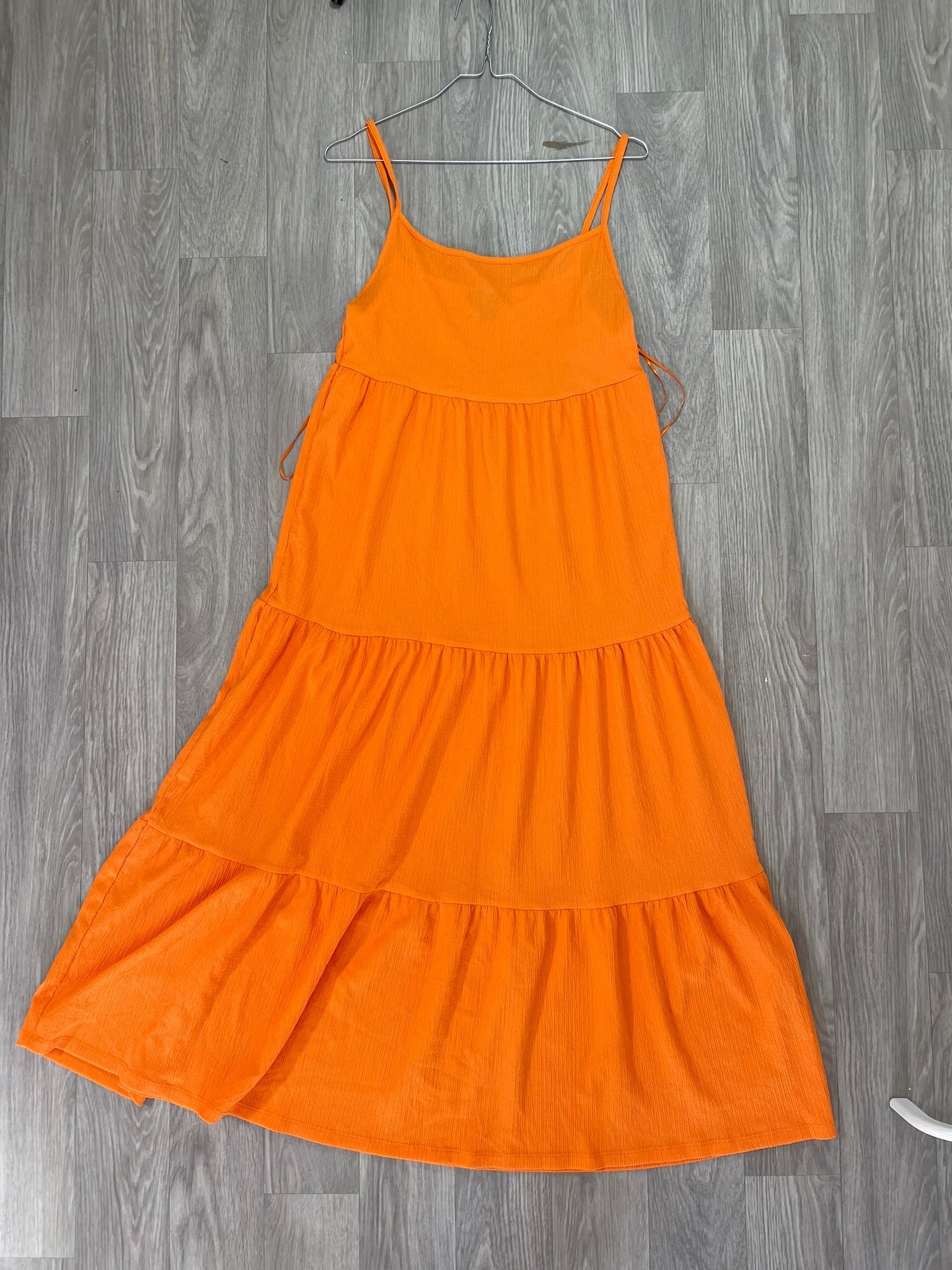 Top cami fleuri jaune moutarde dos nageur