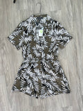 Combishort imprimé tropical kaki - Neuve