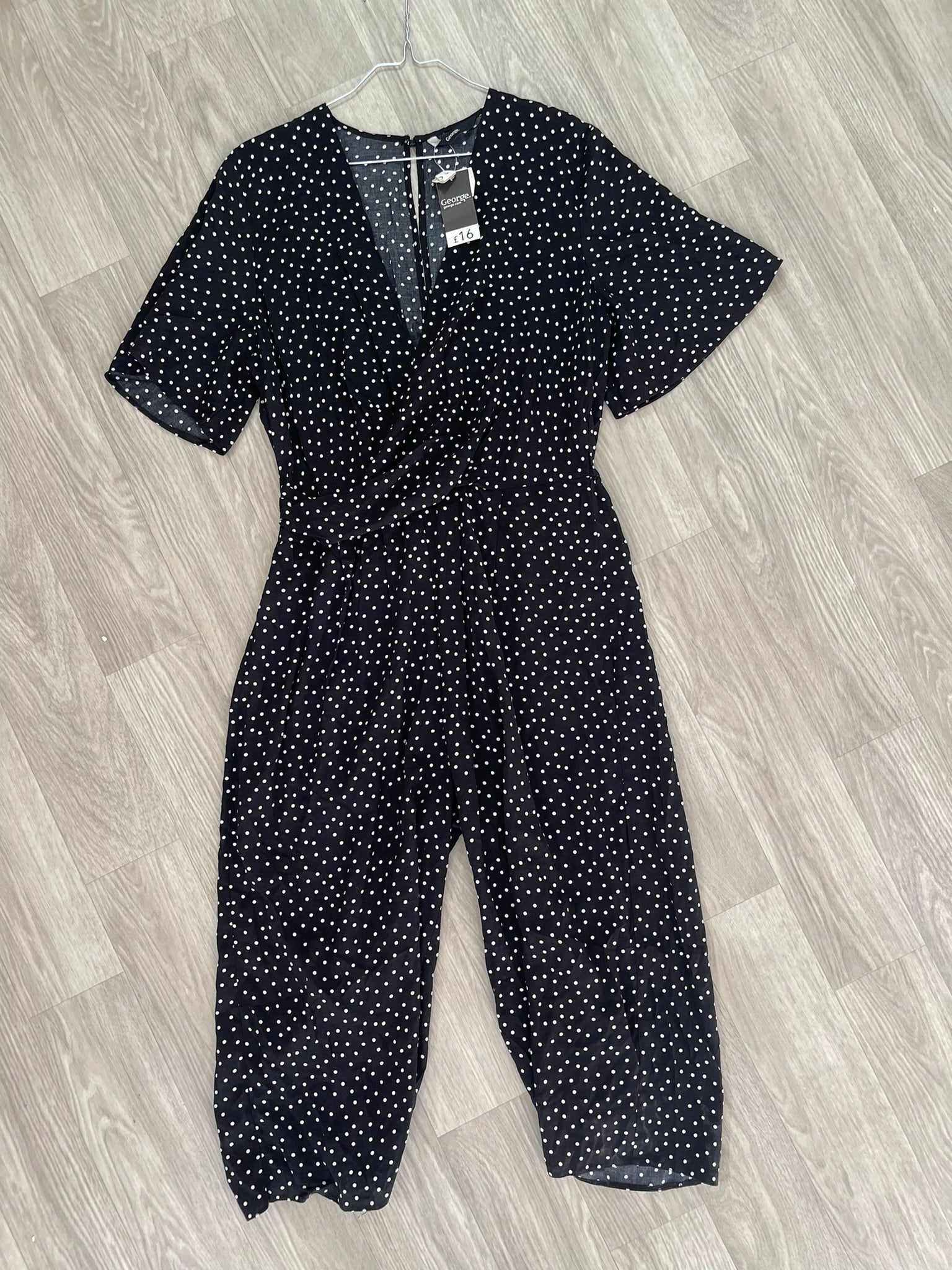 Combinaison pois noire et blanche - Neuve