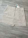 Short taupe habillé style jupe-culotte