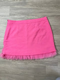Jupe mini rose à volant tulle