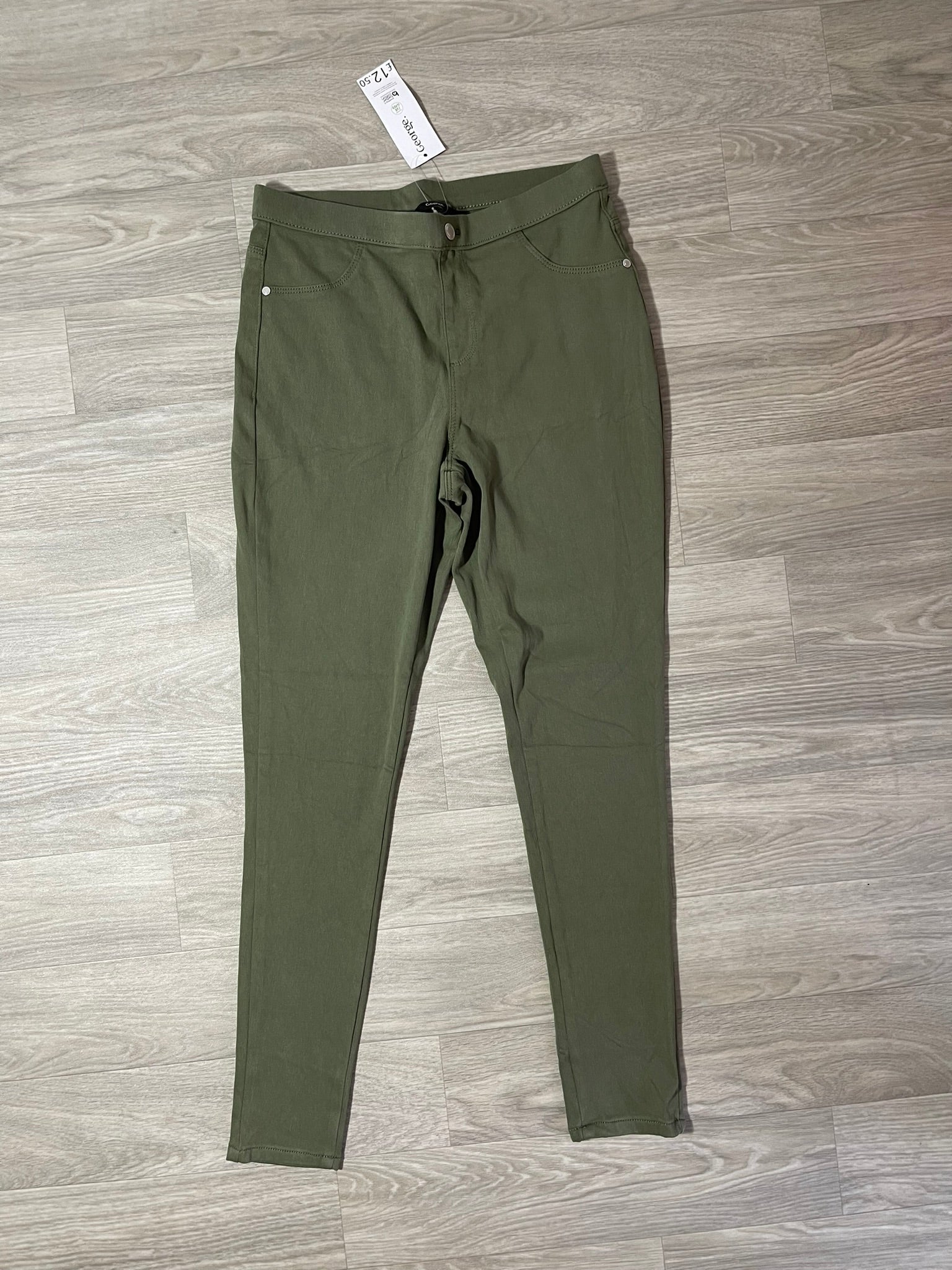 Pantalon kaki skinny taille haute George